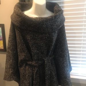 Beautiful woman’s poncho coat.